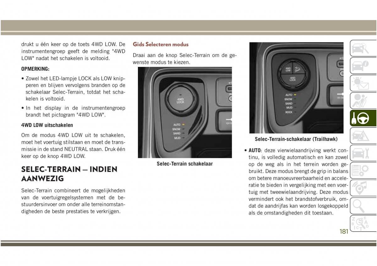 Jeep Compass II 2 handleiding / page 183