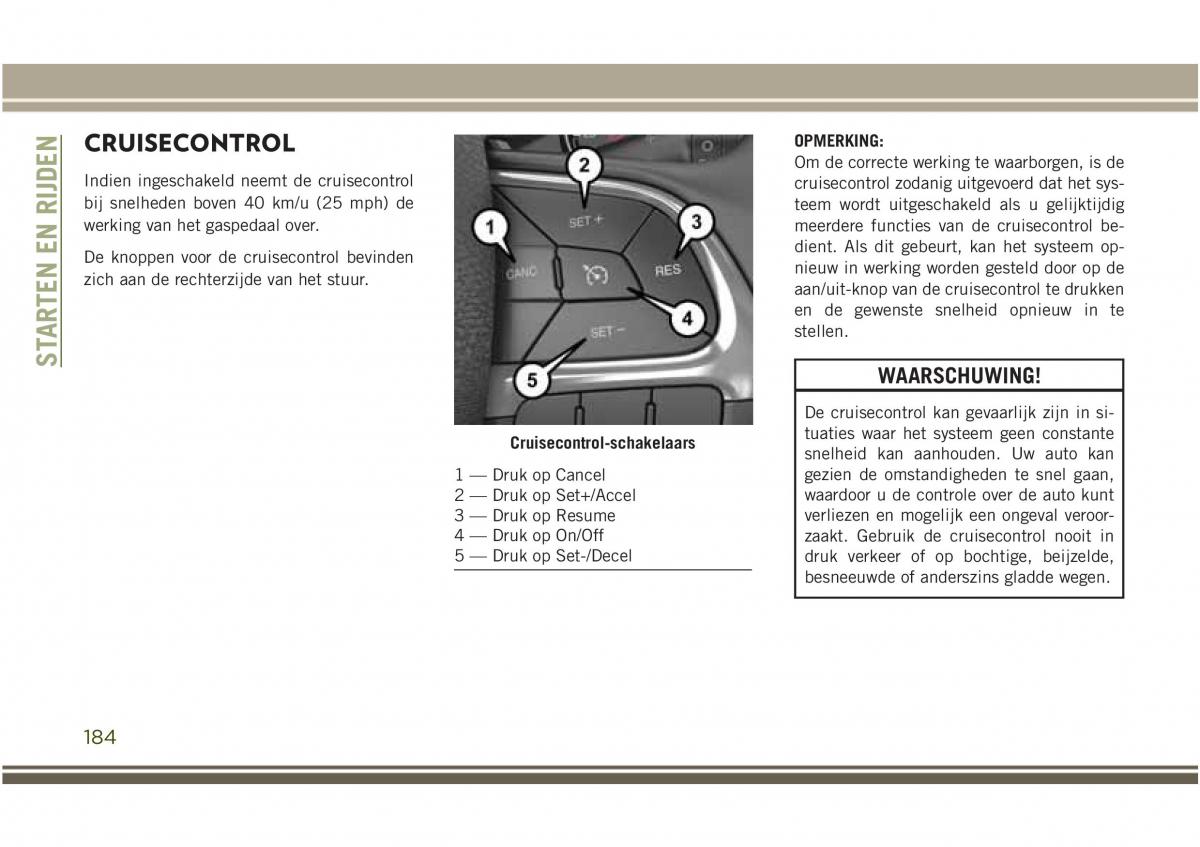 Jeep Compass II 2 handleiding / page 186