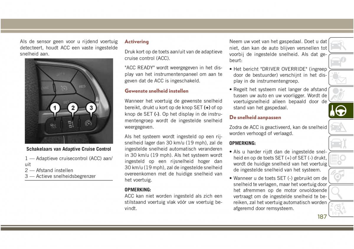 Jeep Compass II 2 handleiding / page 189