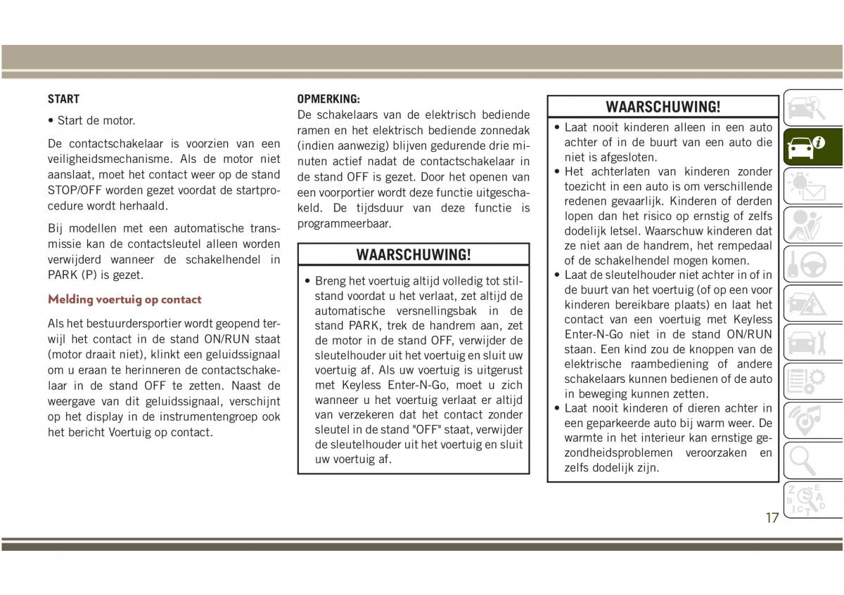 Jeep Compass II 2 handleiding / page 19