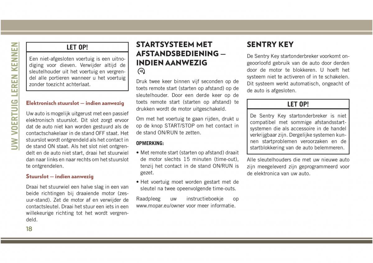 Jeep Compass II 2 handleiding / page 20