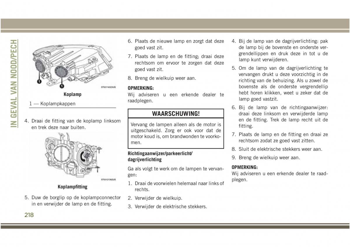 Jeep Compass II 2 handleiding / page 220