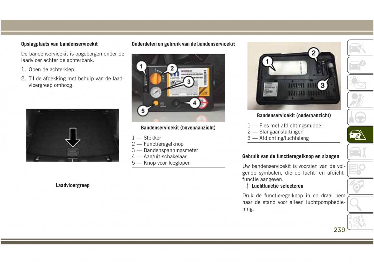 Jeep Compass II 2 handleiding / page 241