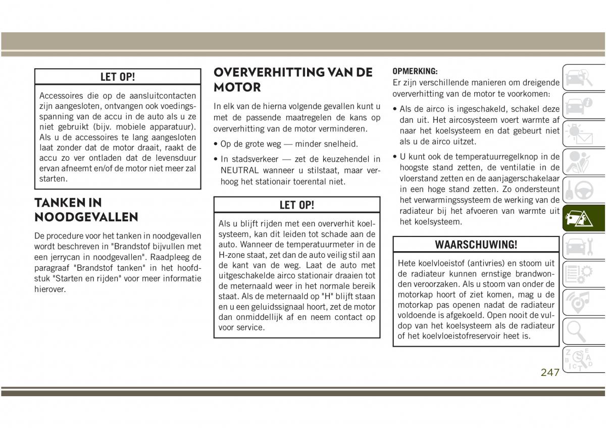 Jeep Compass II 2 handleiding / page 249