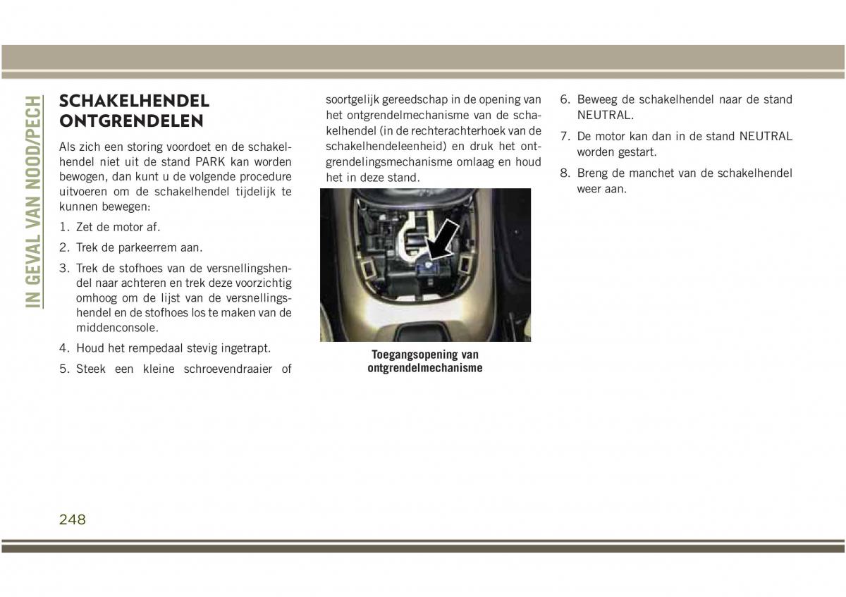 Jeep Compass II 2 handleiding / page 250