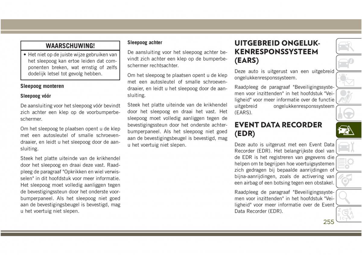 Jeep Compass II 2 handleiding / page 257