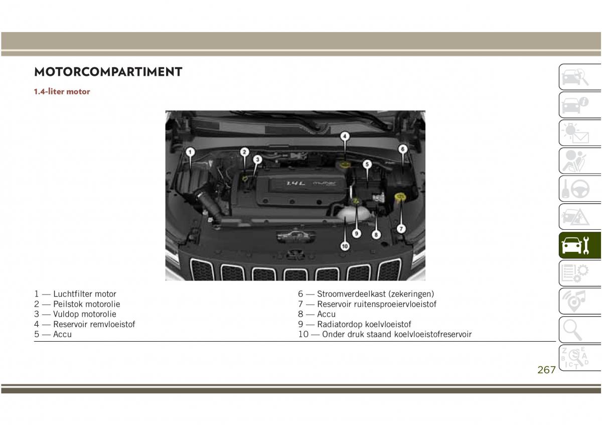 Jeep Compass II 2 handleiding / page 269