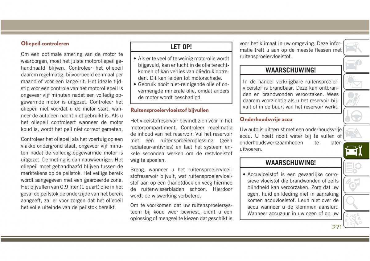 Jeep Compass II 2 handleiding / page 273