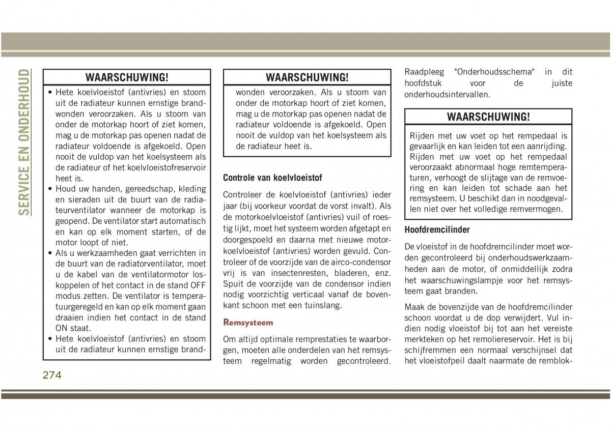 Jeep Compass II 2 handleiding / page 276