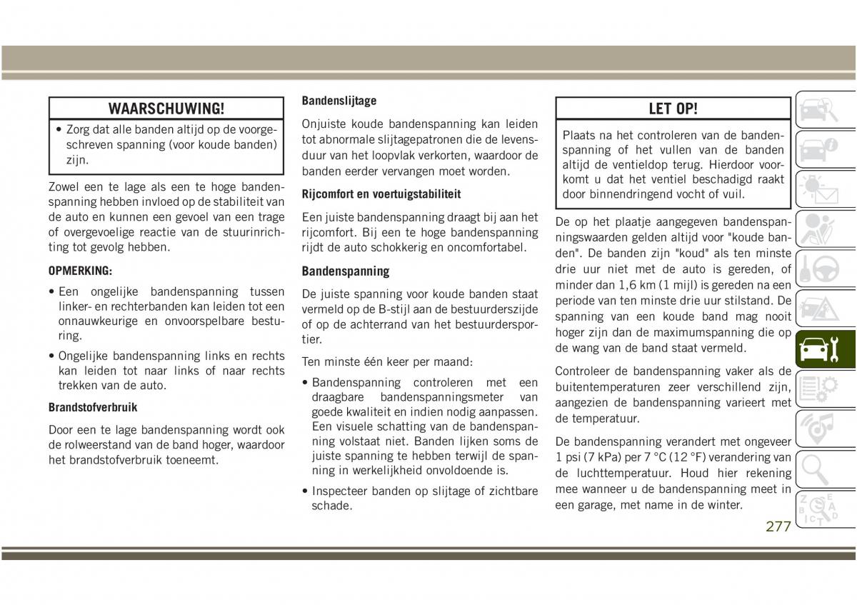 Jeep Compass II 2 handleiding / page 279