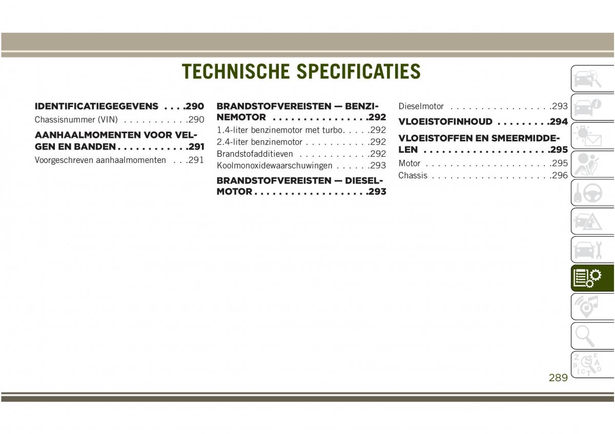 Jeep Compass II 2 handleiding / page 291