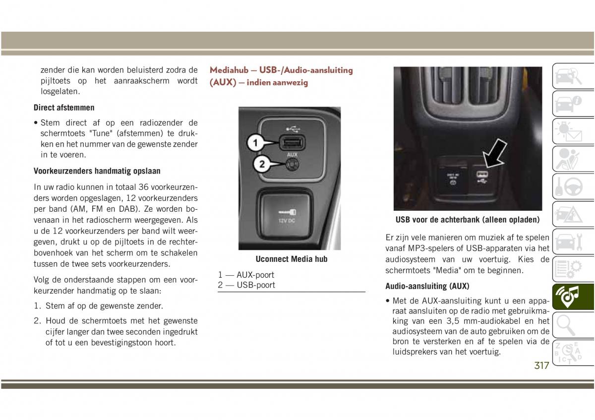 Jeep Compass II 2 handleiding / page 319