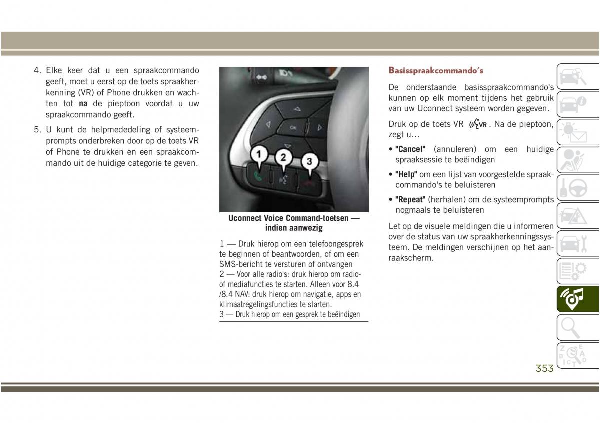 Jeep Compass II 2 handleiding / page 355