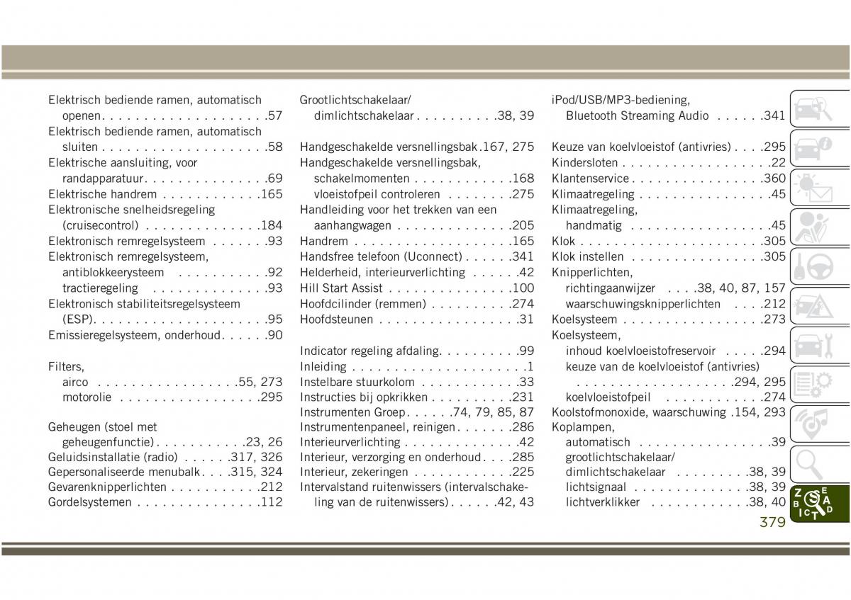 Jeep Compass II 2 handleiding / page 381