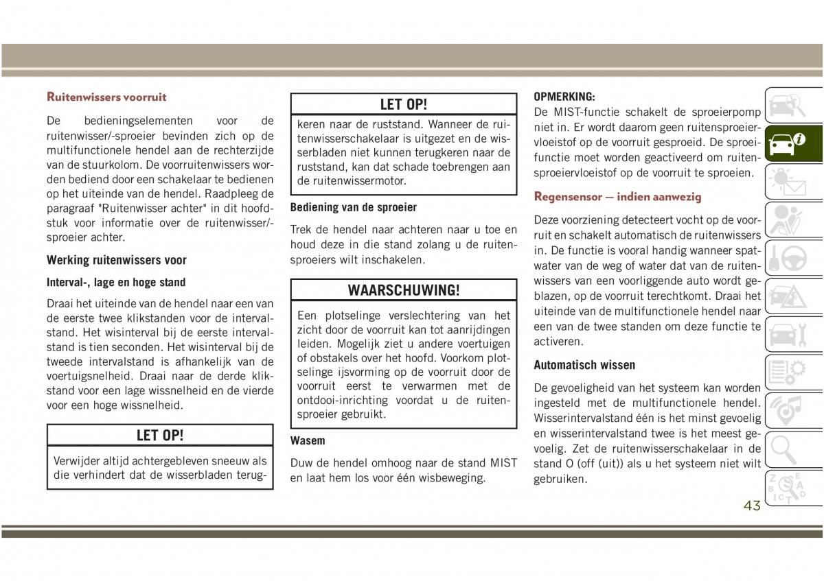 Jeep Compass II 2 handleiding / page 45