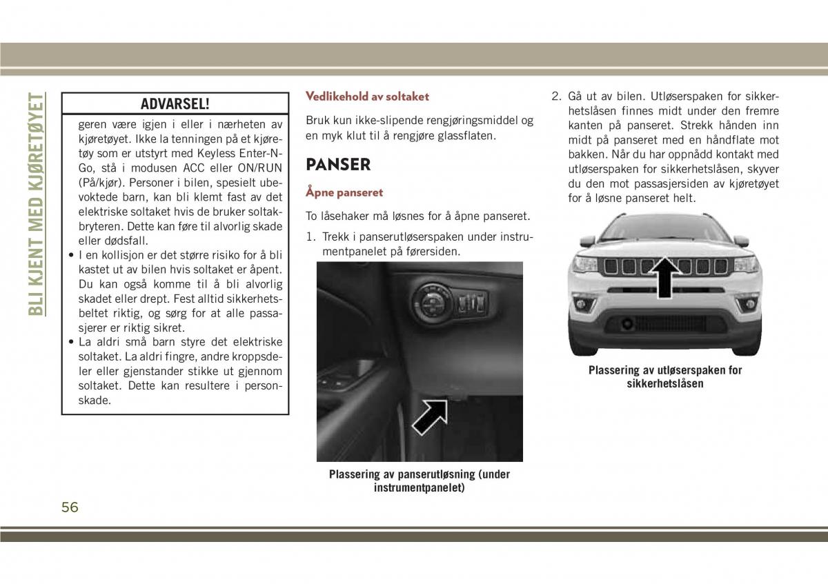 Jeep Compass II 2 bruksanvisningen / page 58