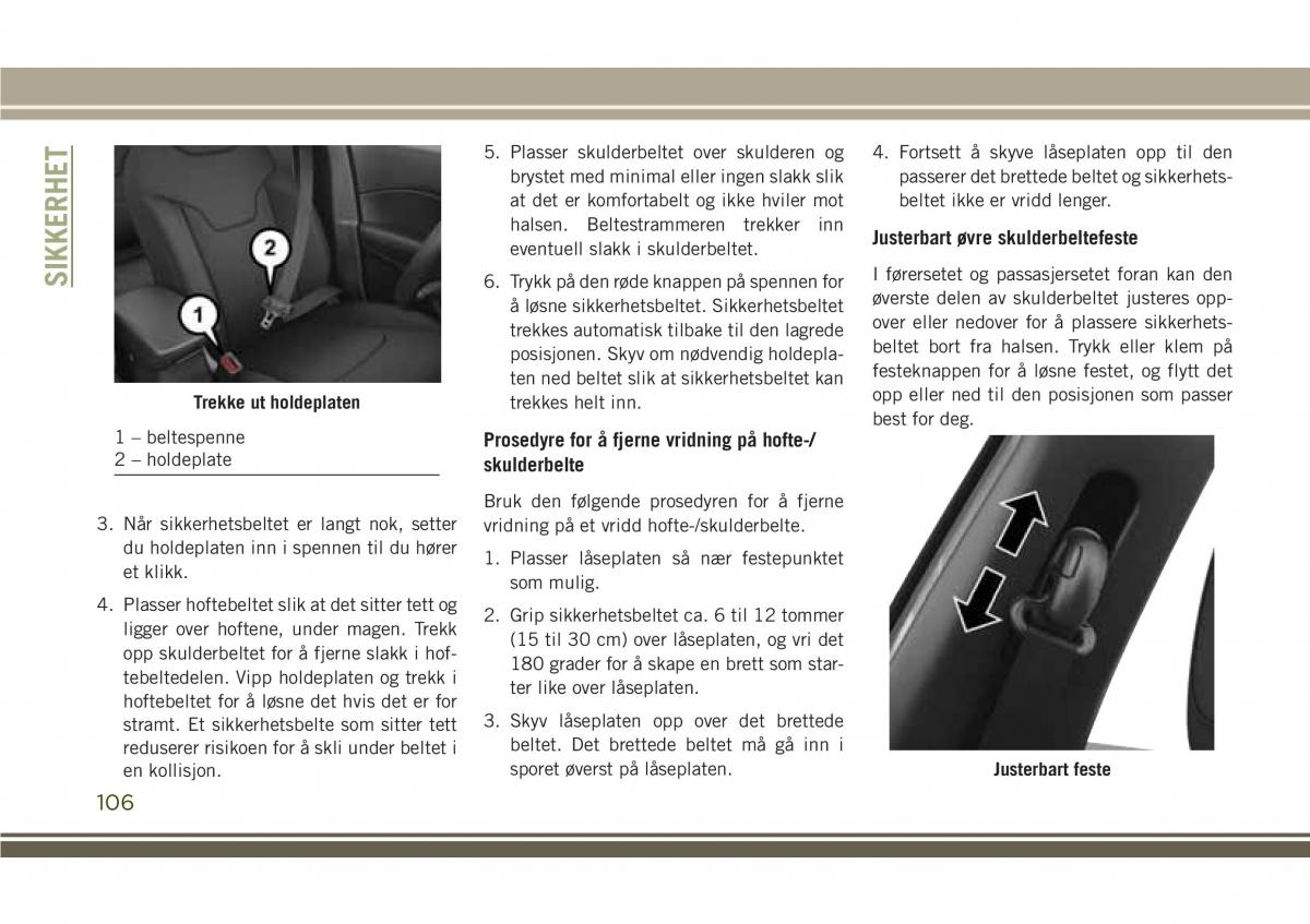 Jeep Compass II 2 bruksanvisningen / page 108