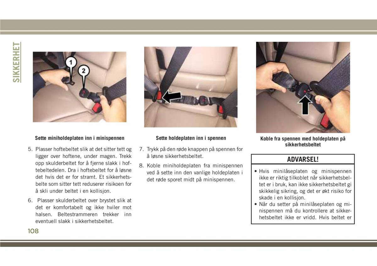 Jeep Compass II 2 bruksanvisningen / page 110