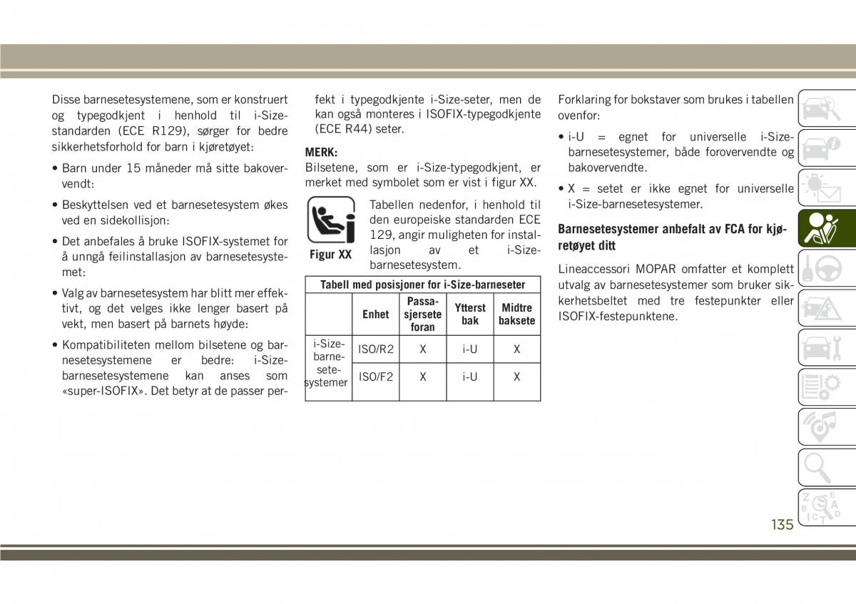 Jeep Compass II 2 bruksanvisningen / page 137