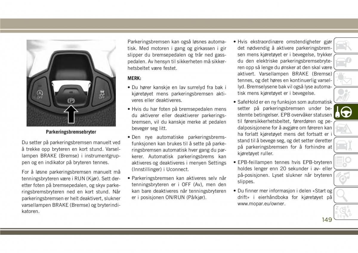 Jeep Compass II 2 bruksanvisningen / page 151