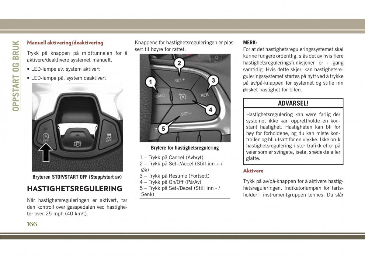 Jeep Compass II 2 bruksanvisningen / page 168