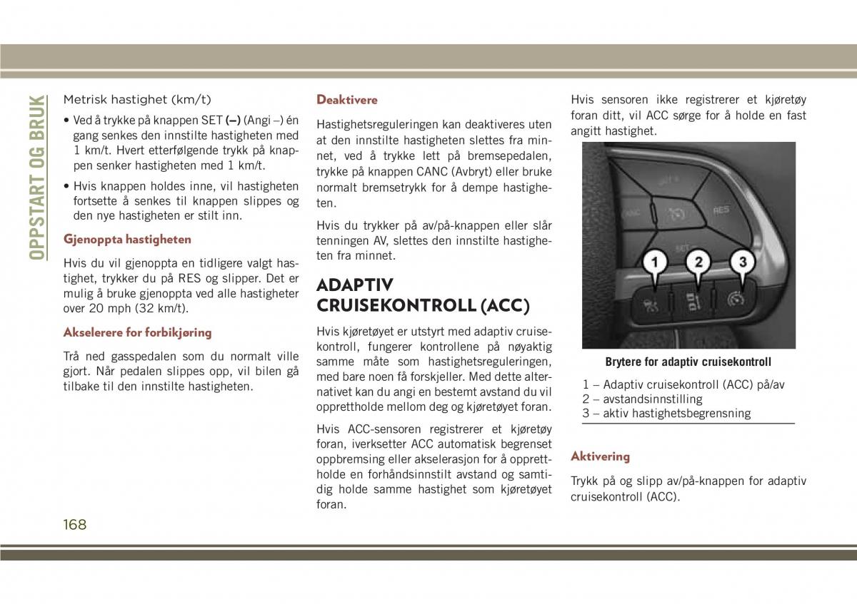 Jeep Compass II 2 bruksanvisningen / page 170