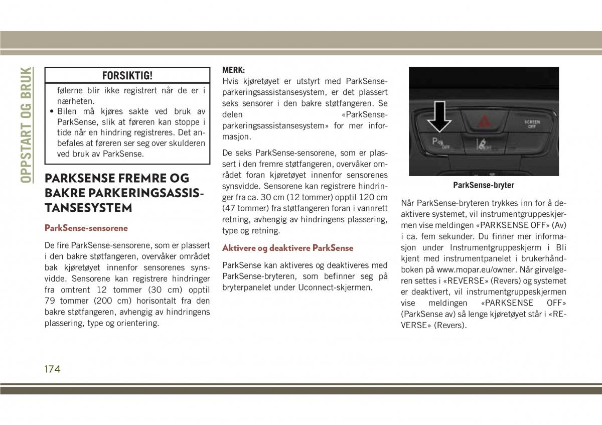 Jeep Compass II 2 bruksanvisningen / page 176