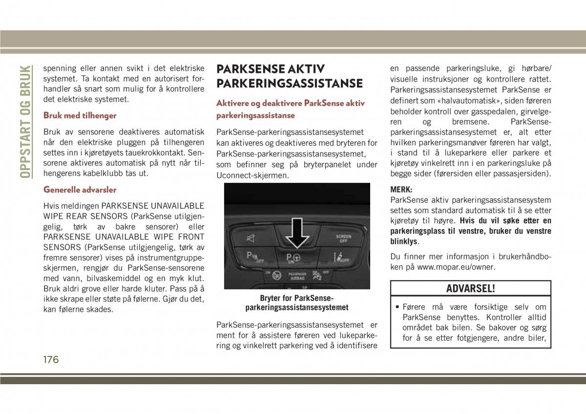 Jeep Compass II 2 bruksanvisningen / page 178