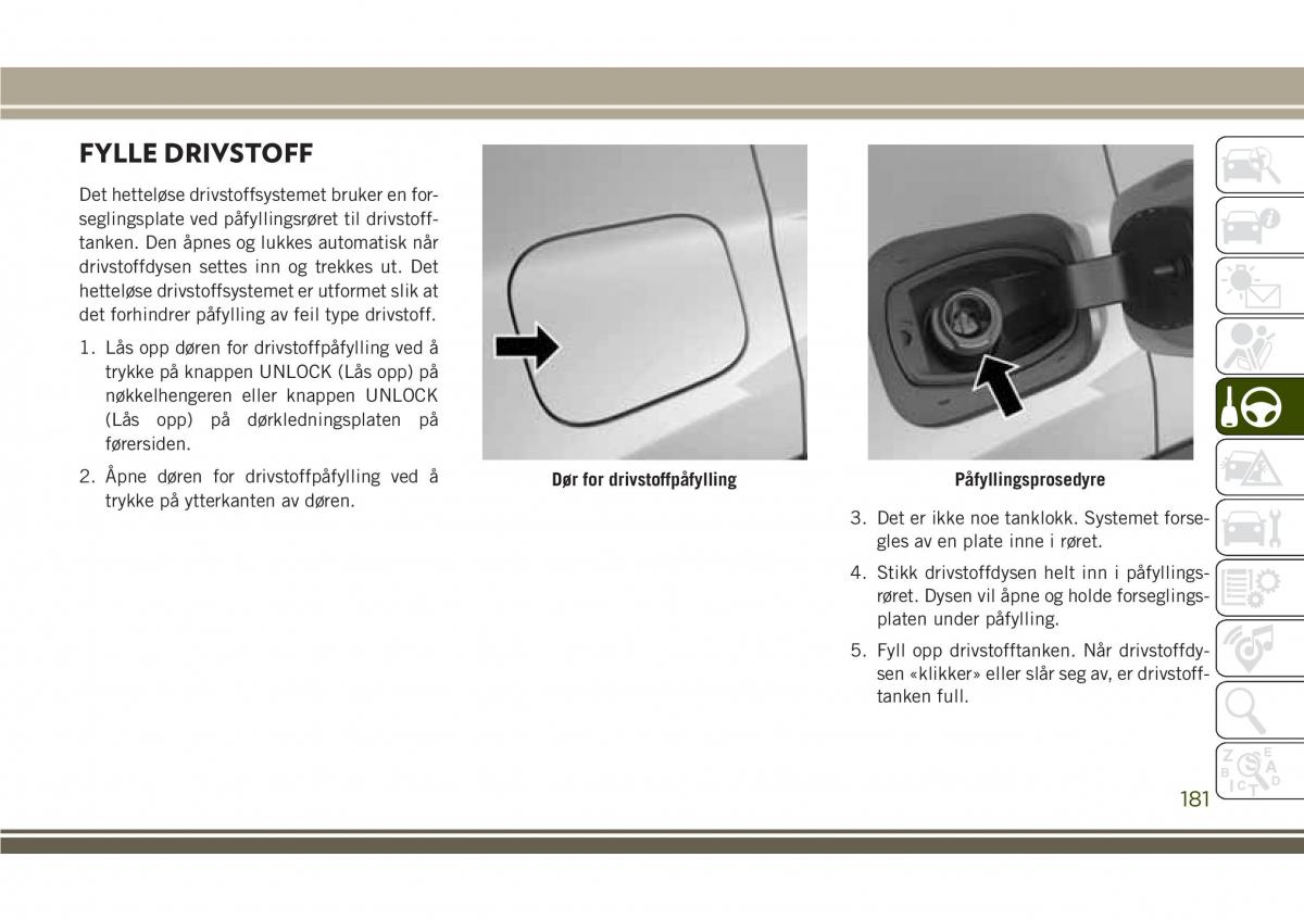 Jeep Compass II 2 bruksanvisningen / page 183