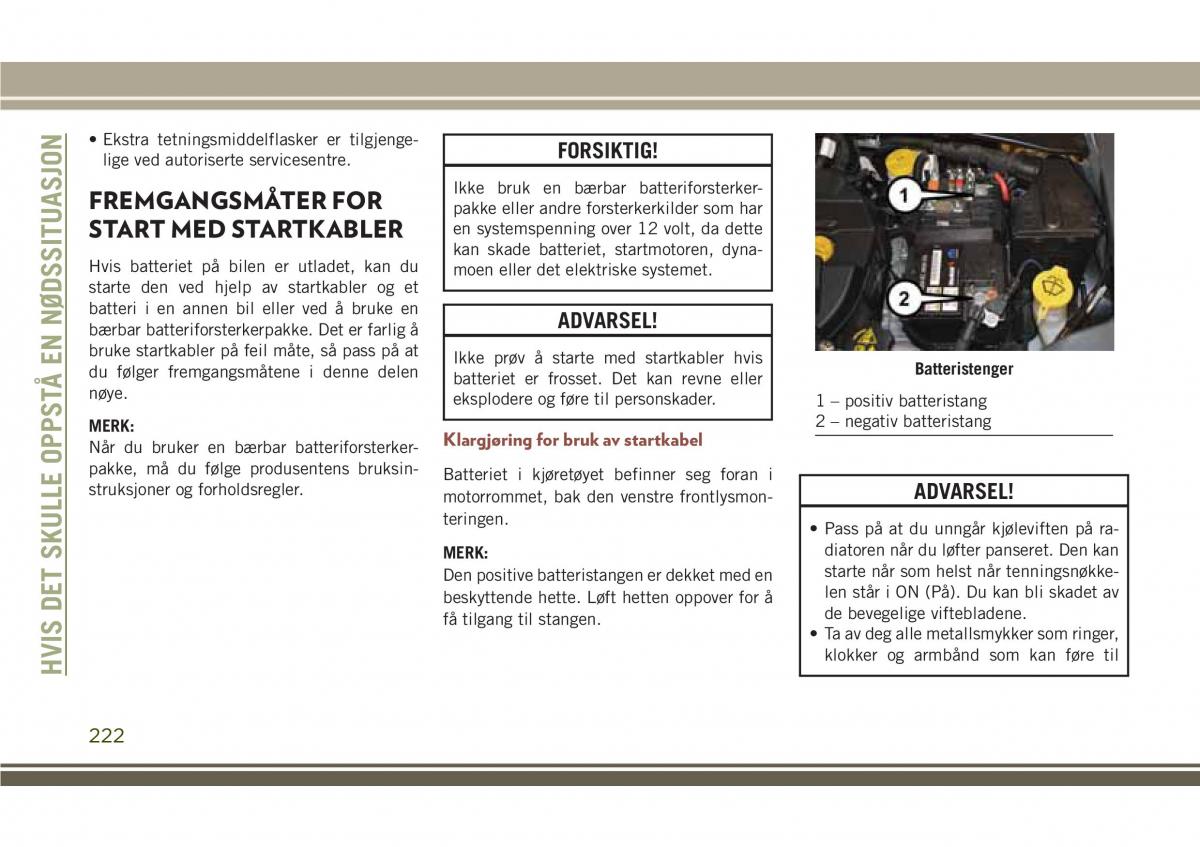 Jeep Compass II 2 bruksanvisningen / page 224