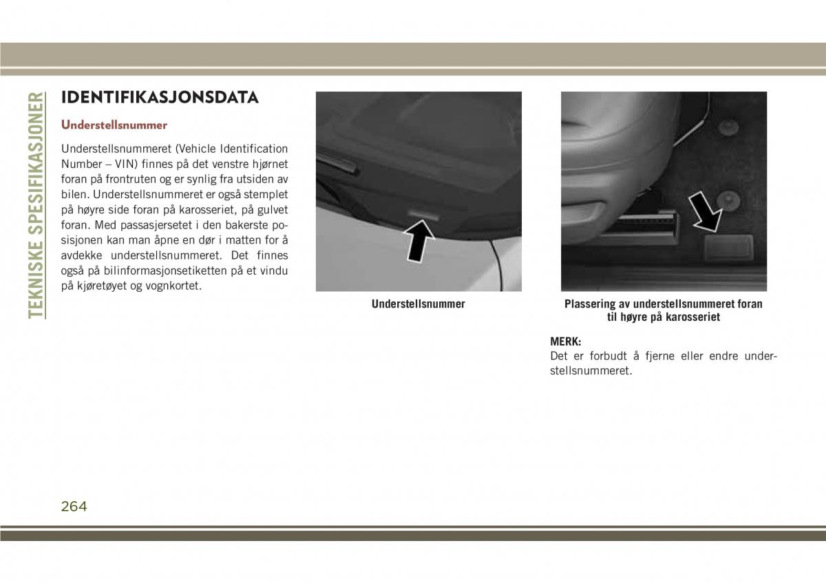 Jeep Compass II 2 bruksanvisningen / page 266