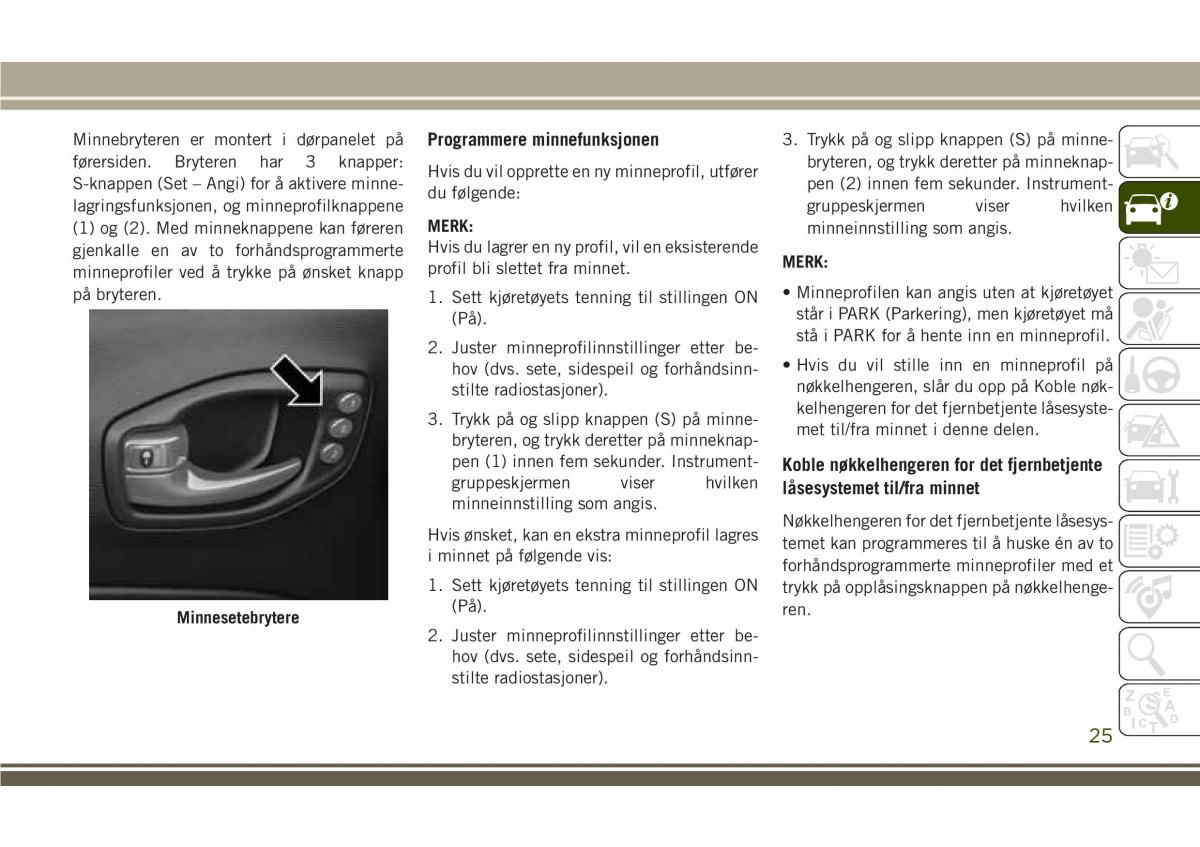 Jeep Compass II 2 bruksanvisningen / page 27