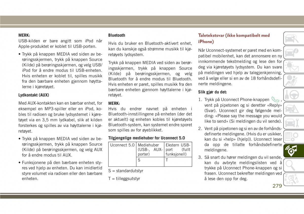 Jeep Compass II 2 bruksanvisningen / page 281