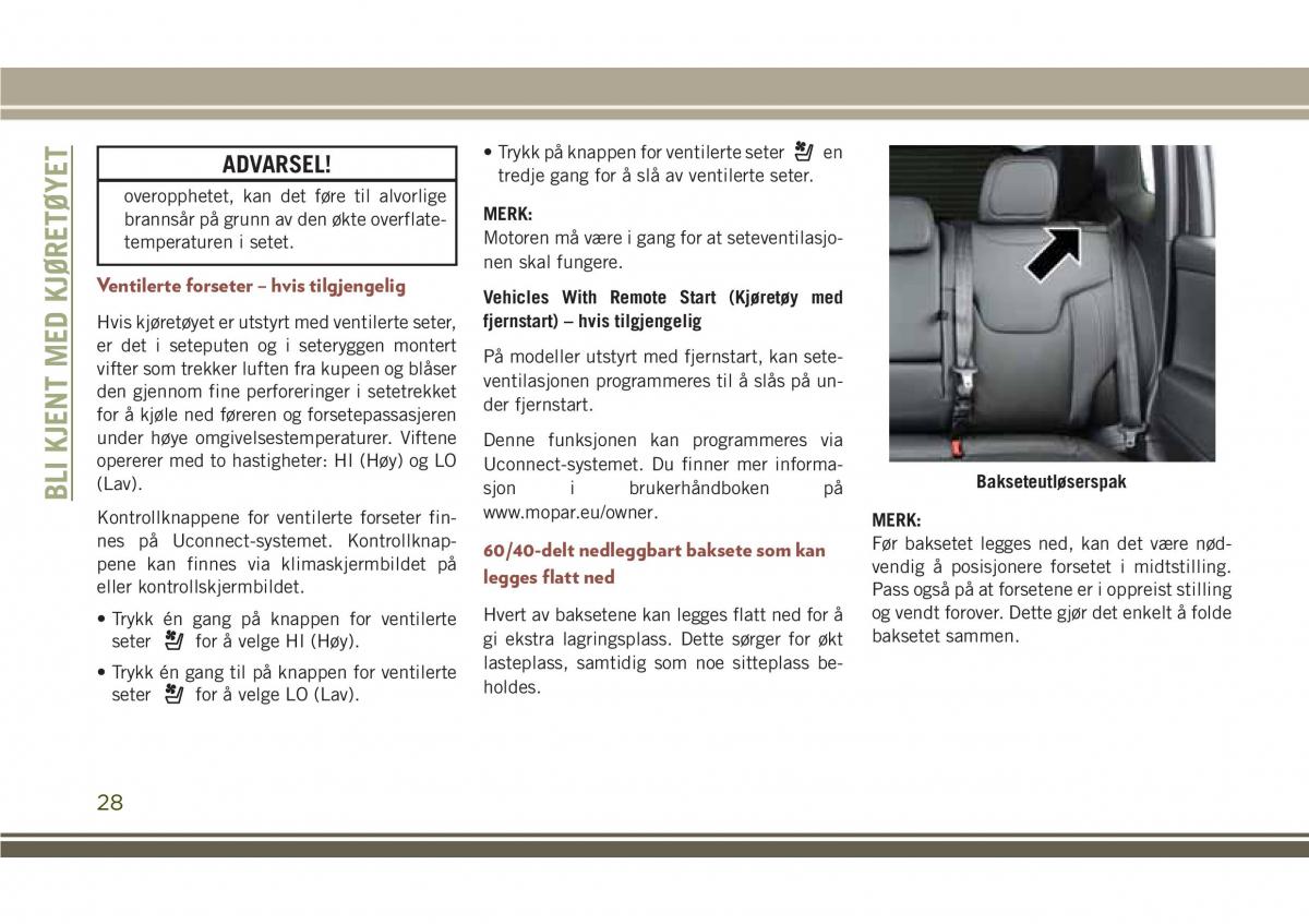 Jeep Compass II 2 bruksanvisningen / page 30