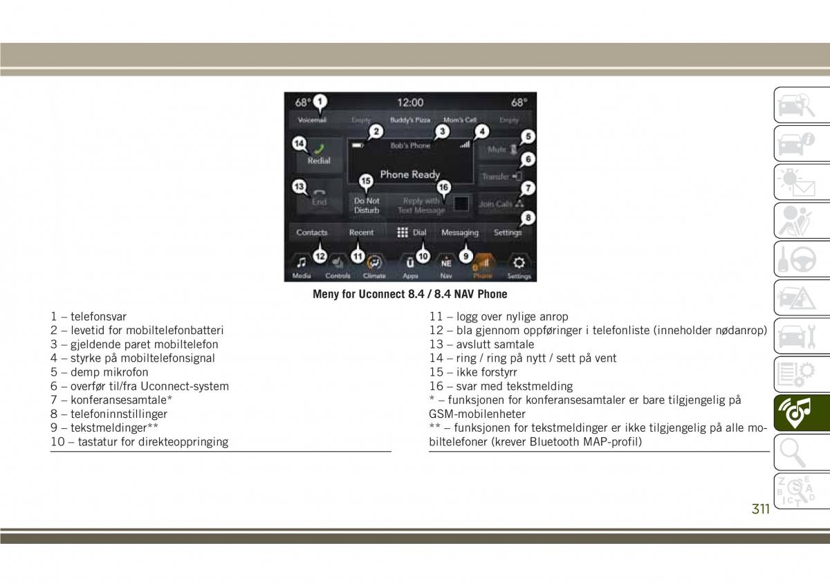 Jeep Compass II 2 bruksanvisningen / page 313