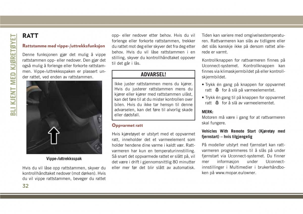 Jeep Compass II 2 bruksanvisningen / page 34