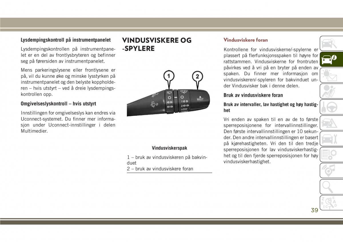 Jeep Compass II 2 bruksanvisningen / page 41