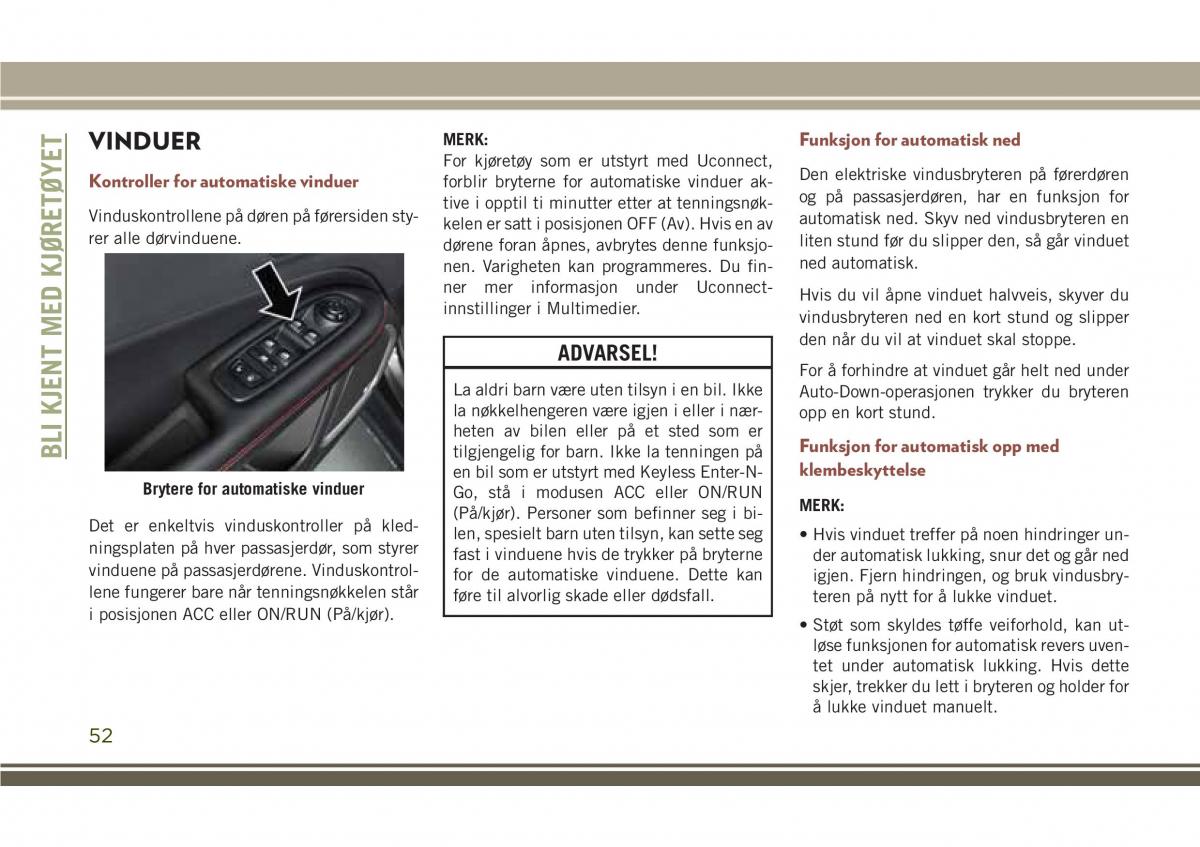 Jeep Compass II 2 bruksanvisningen / page 54