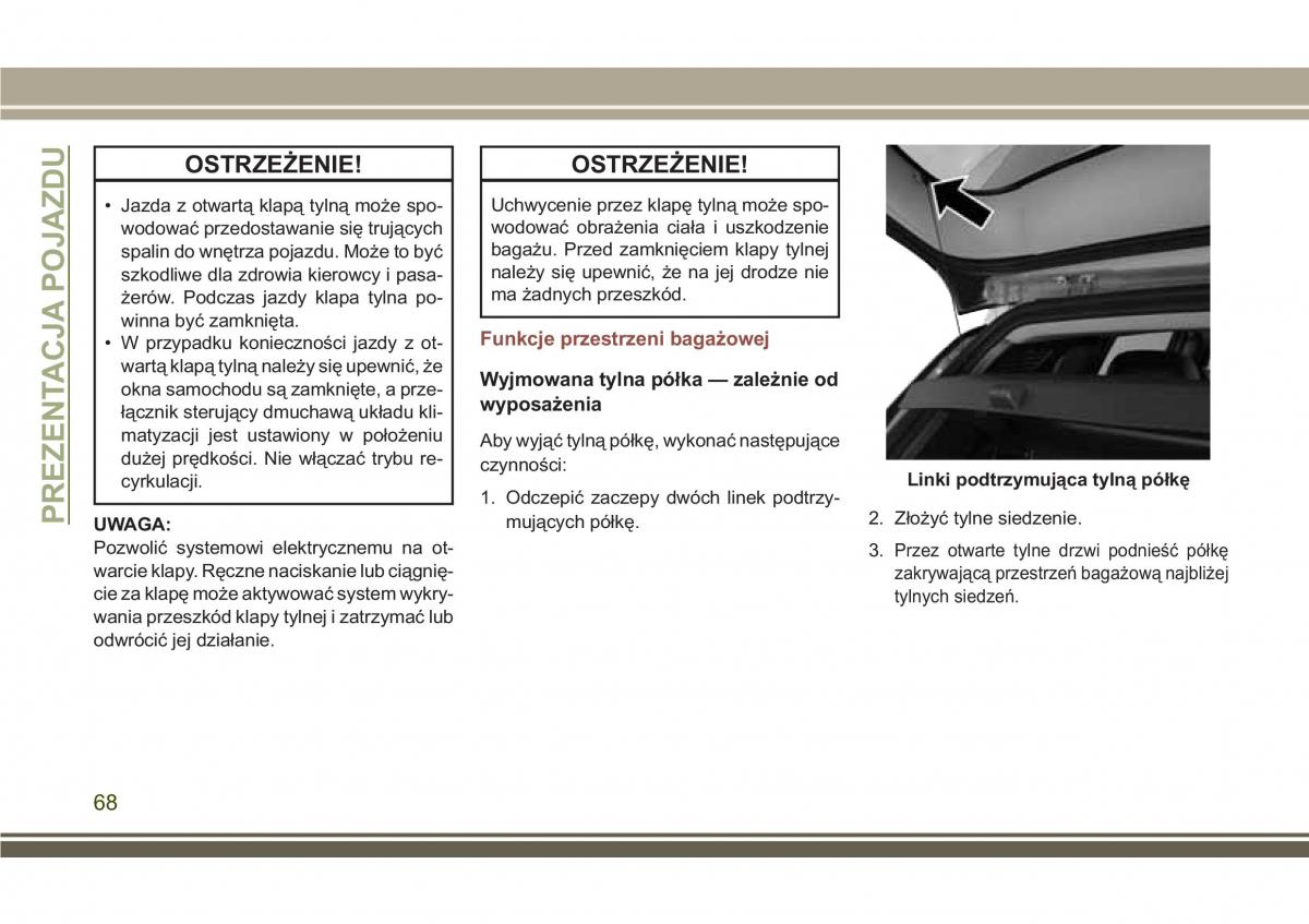 Jeep Compass II 2 instrukcja obslugi / page 70