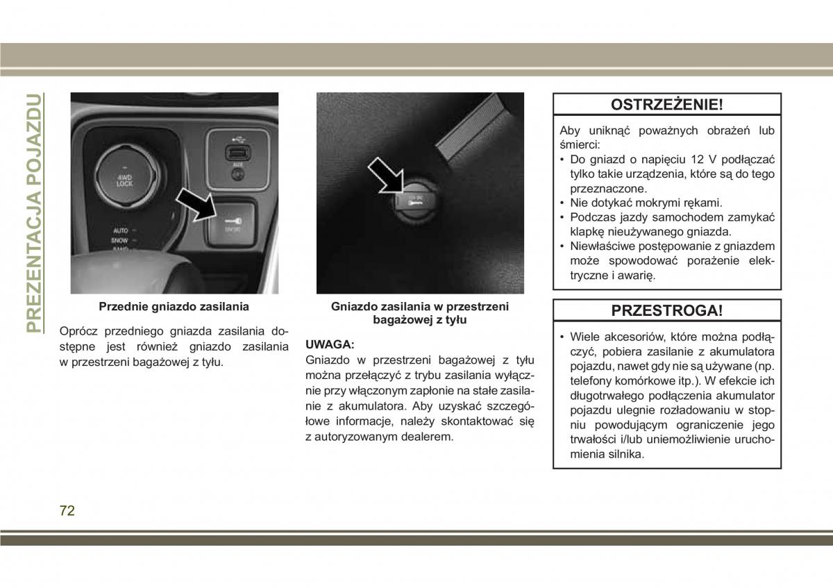 Jeep Compass II 2 instrukcja obslugi / page 74