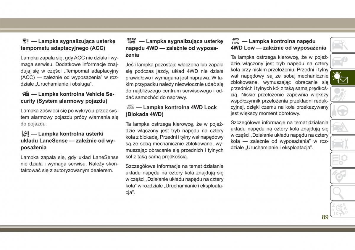 Jeep Compass II 2 instrukcja obslugi / page 91