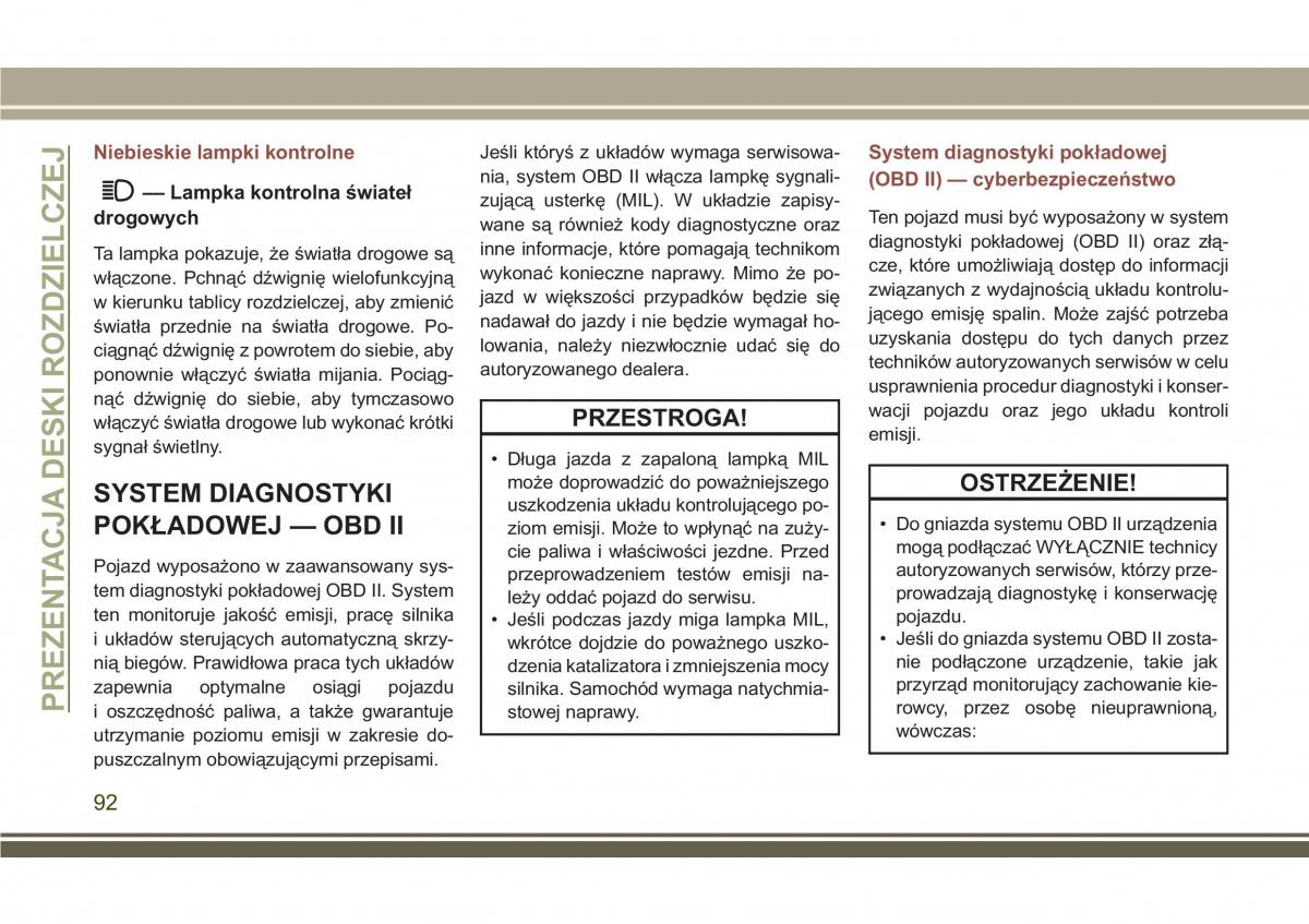 Jeep Compass II 2 instrukcja obslugi / page 94