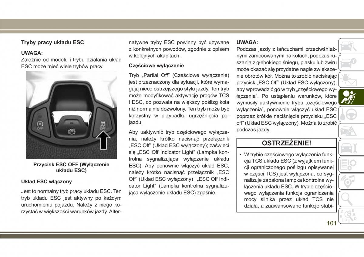 Jeep Compass II 2 instrukcja obslugi / page 103