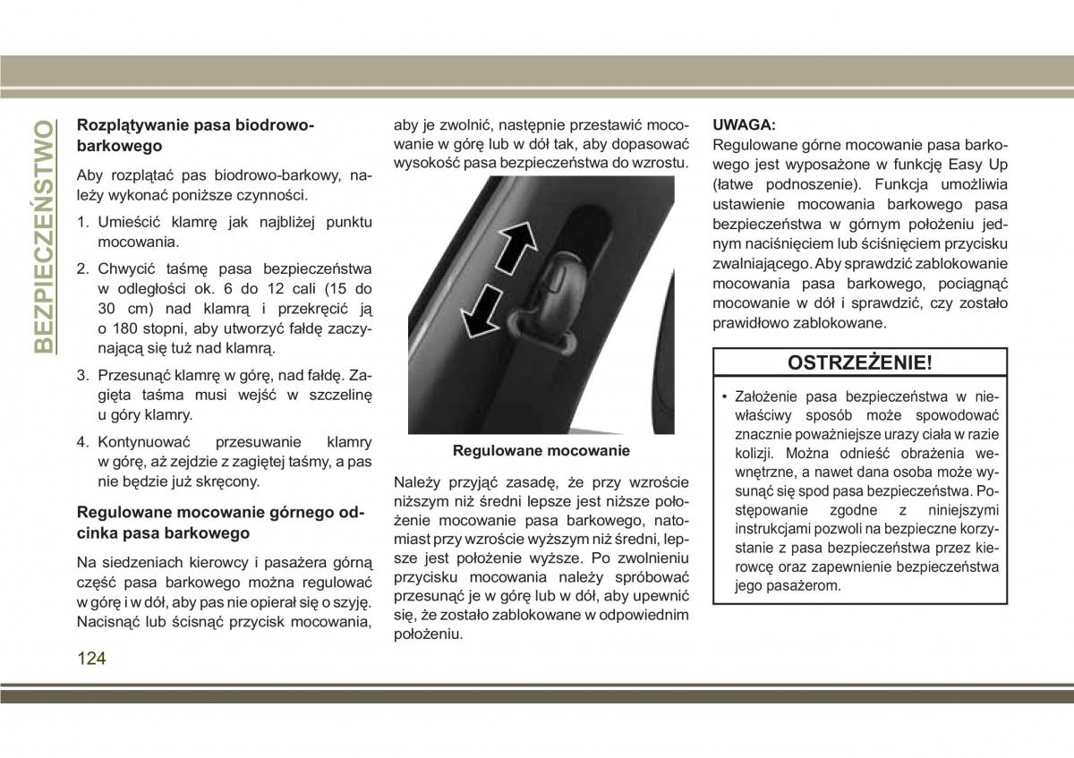 Jeep Compass II 2 instrukcja obslugi / page 126