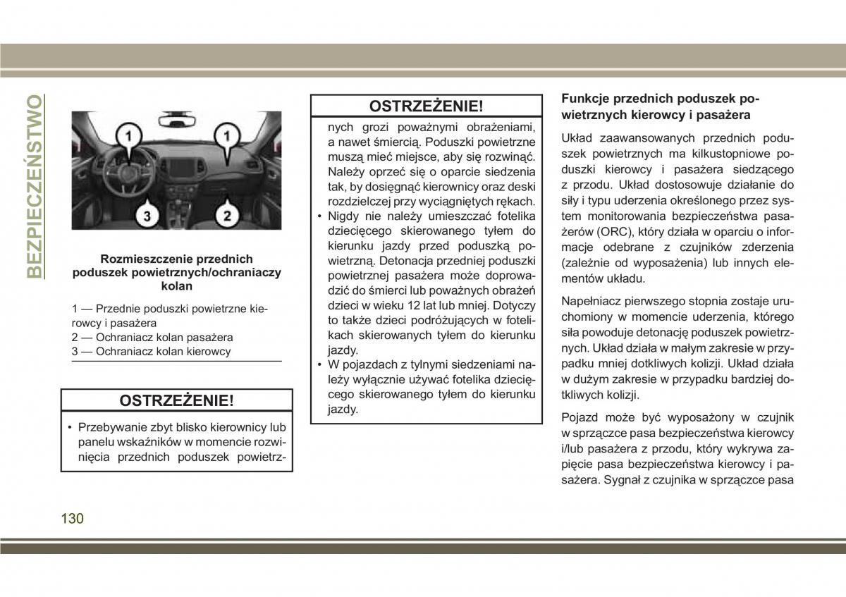 Jeep Compass II 2 instrukcja obslugi / page 132