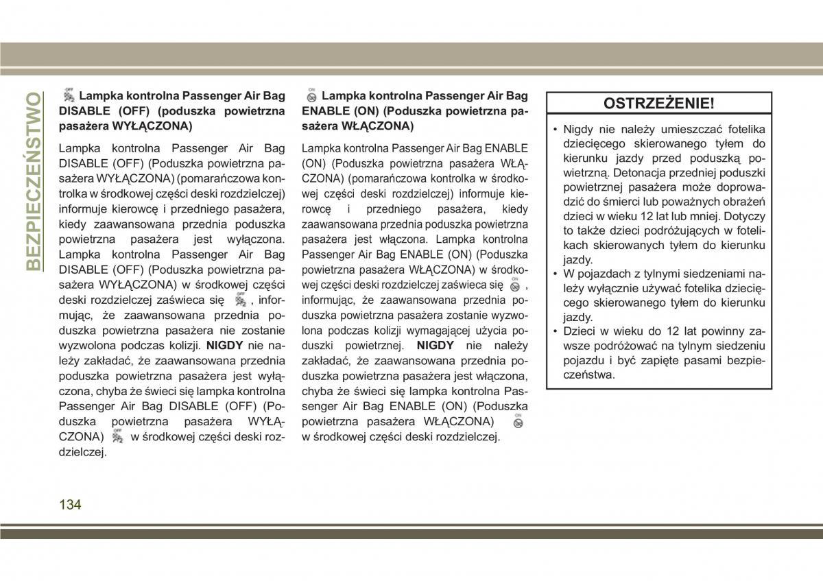 Jeep Compass II 2 instrukcja obslugi / page 136