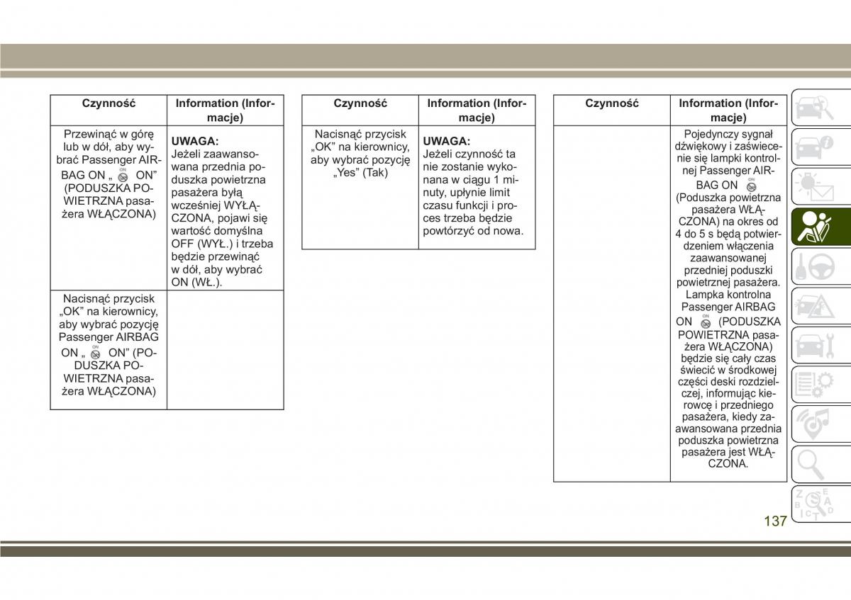 Jeep Compass II 2 instrukcja obslugi / page 139