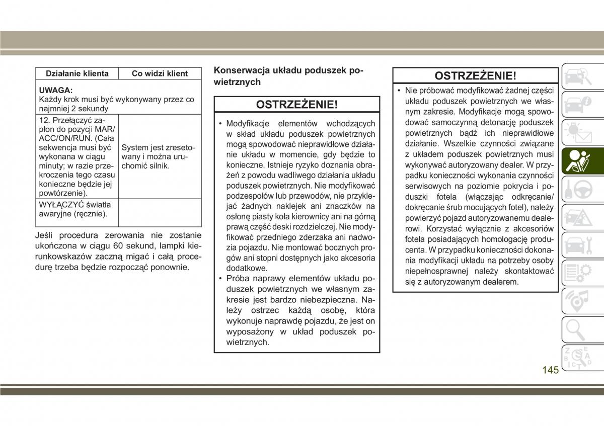 Jeep Compass II 2 instrukcja obslugi / page 147