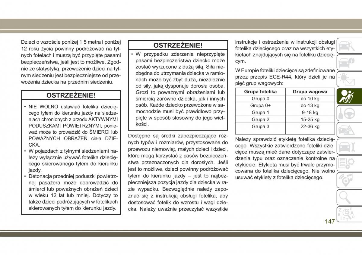 Jeep Compass II 2 instrukcja obslugi / page 149