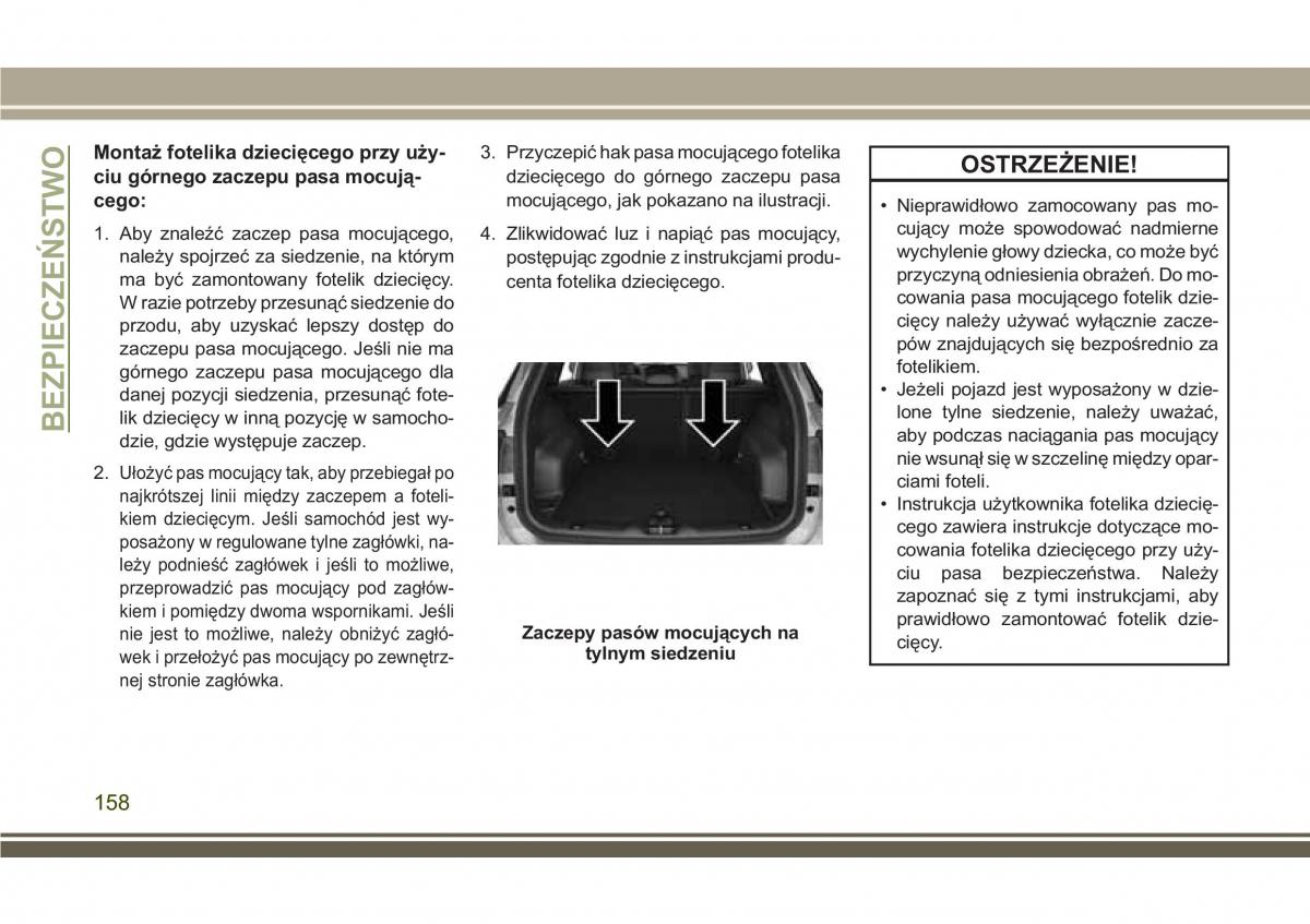 Jeep Compass II 2 instrukcja obslugi / page 160